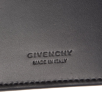Givenchy Grained Calfskin Shark Print Neck Card Holder Black 7 of 7