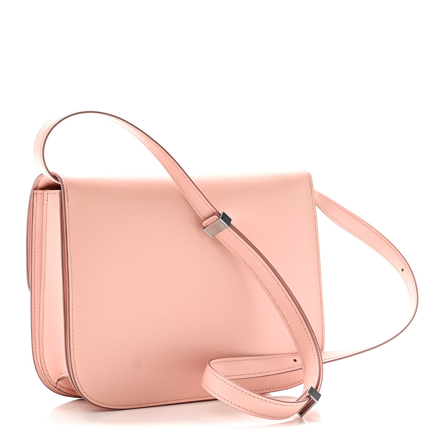 Box Calfskin Medium Classic Box Flap Bag Pink