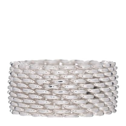 Tiffany Sterling Silver Somerset Mesh Ring 48 4.5 1 of 4