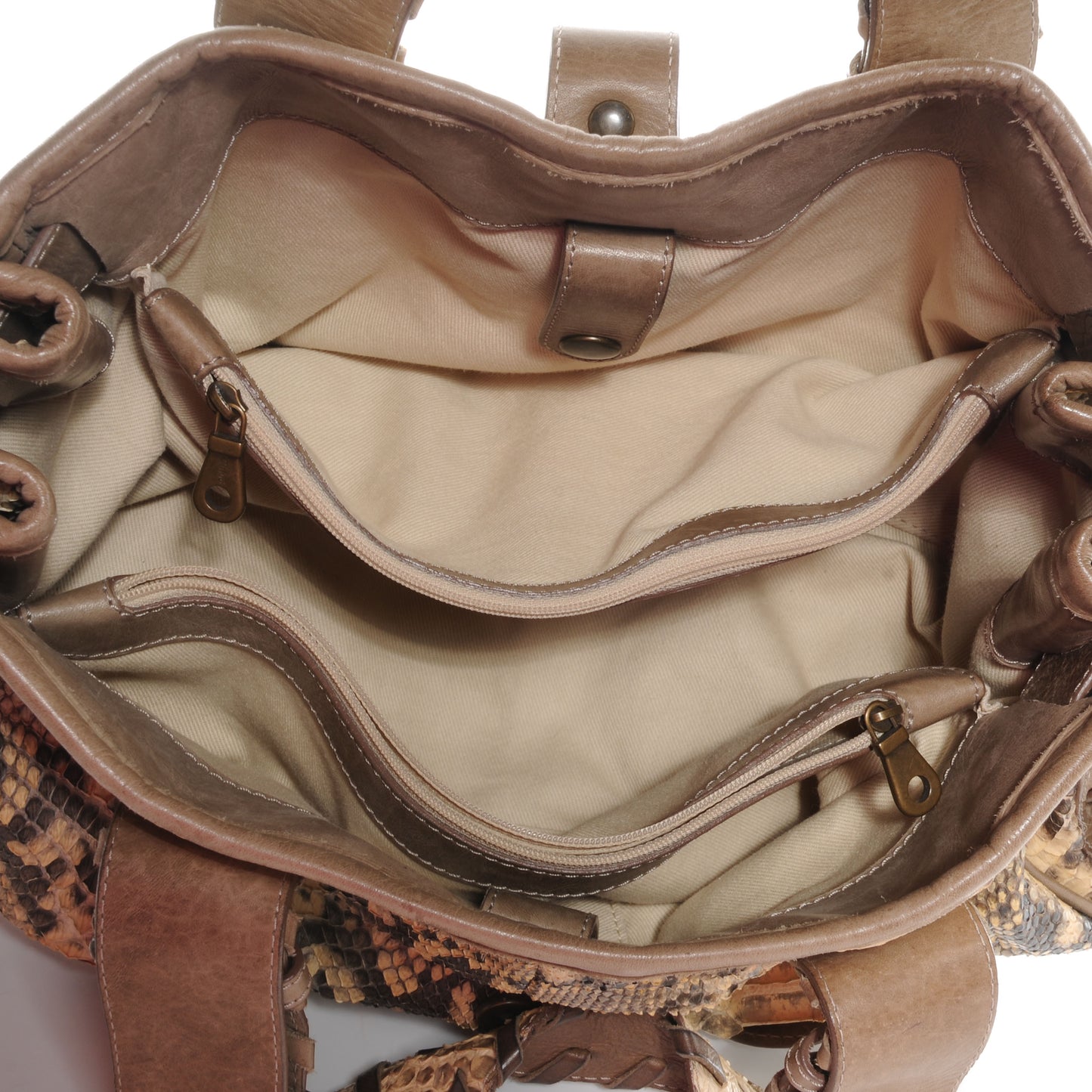 Python Silverado Tote Beige