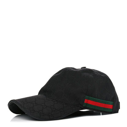 Gucci Monogram Web Baseball Hat XXL Black 1 of 11