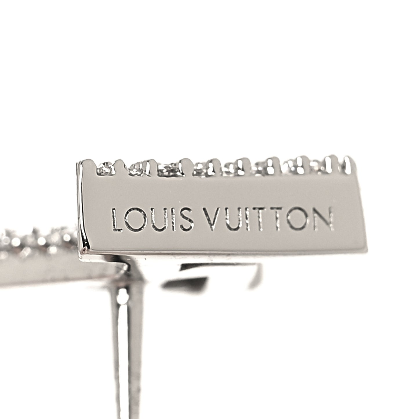 Crystal LV Iconic Earrings Silver