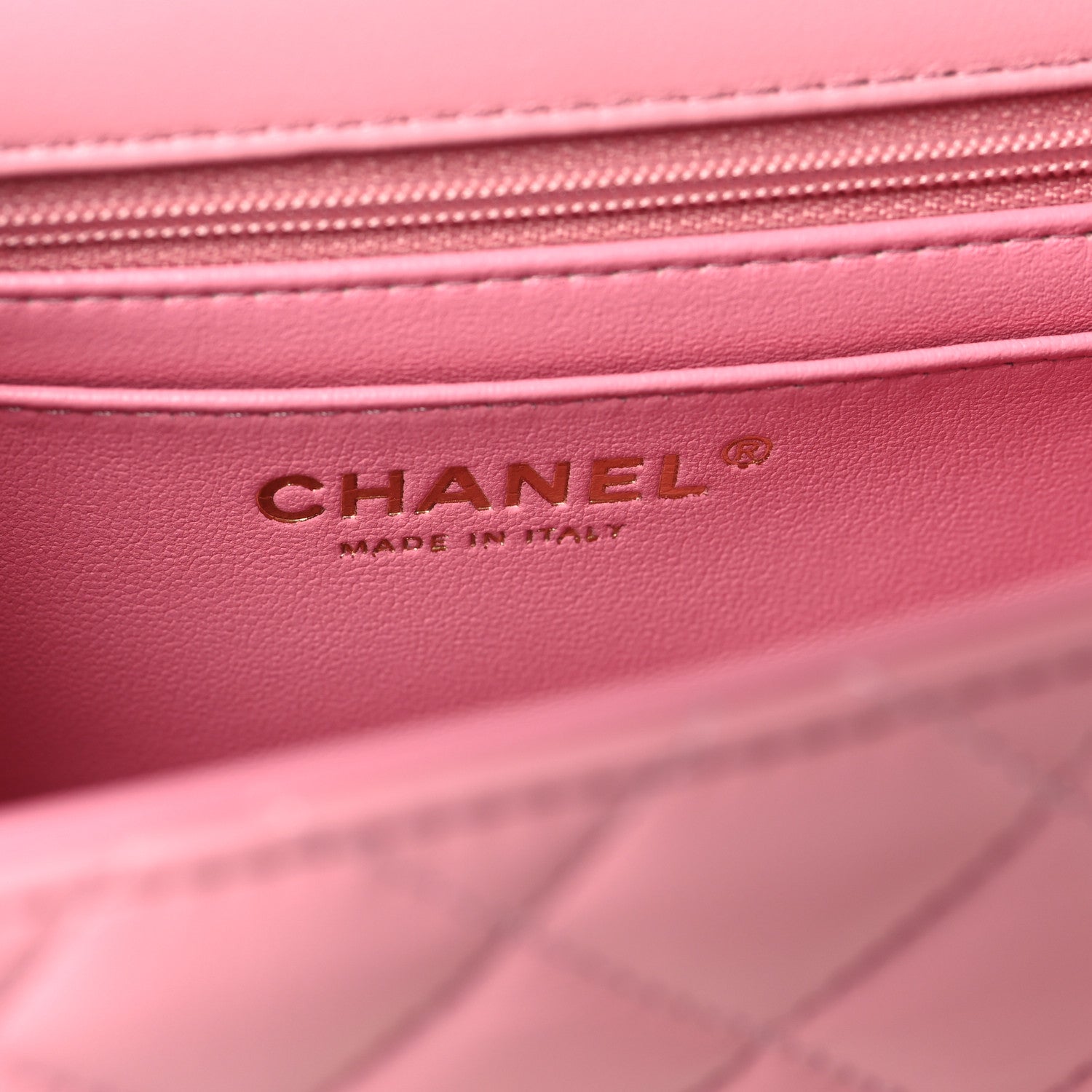 Chanel Lambskin Quilted Mini Top Handle Rectangular Flap Pink 6 of 11