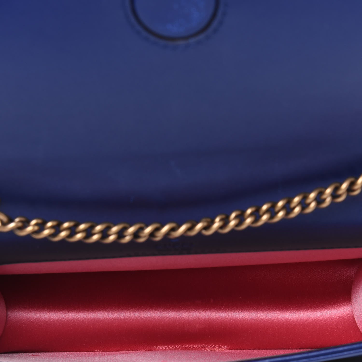 Gucci Velvet Matelasse GG Marmont Mini Bag Cobalt Blue 5 of 14
