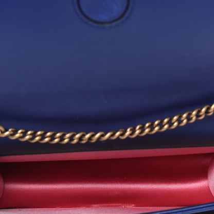 Gucci Velvet Matelasse GG Marmont Mini Bag Cobalt Blue 5 of 14