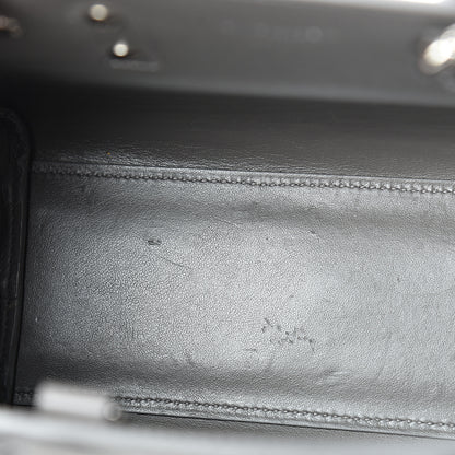Saint Laurent Calfskin Crocodile Embossed Nano Sac De Jour Fog 10 of 11