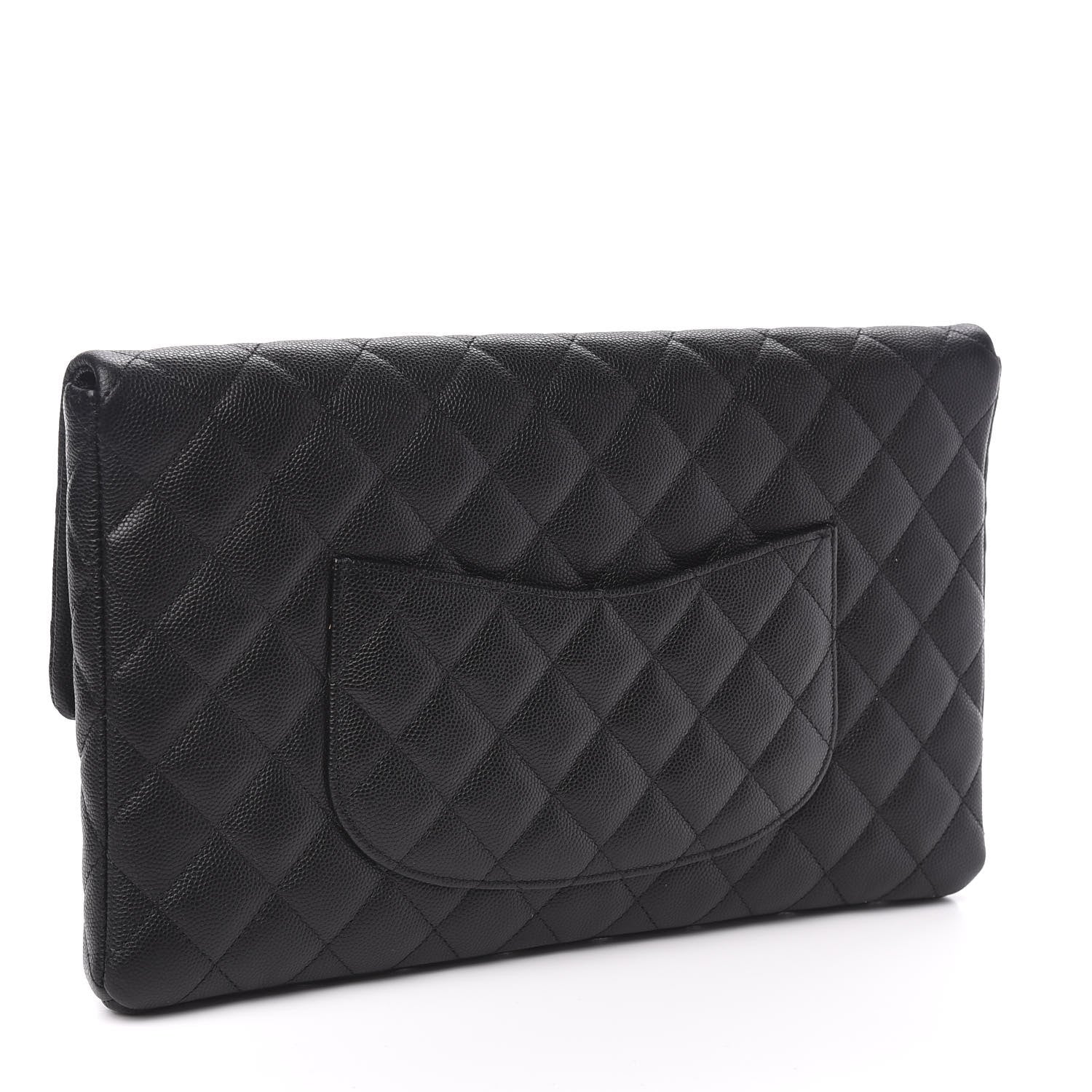 Chanel Caviar Quilted Flap Clutch Black 3 of 7