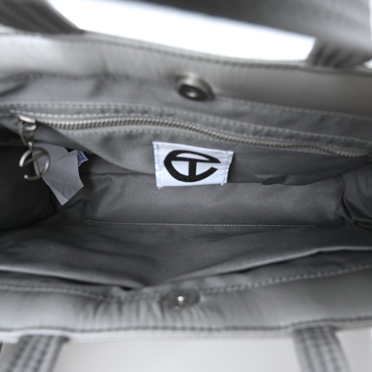 Telfar Nylon Medium Puff Shopping Bag Grey 5 of 9