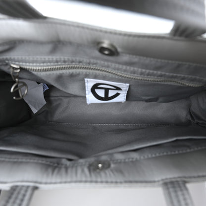Telfar Nylon Medium Puff Shopping Bag Grey 5 of 9