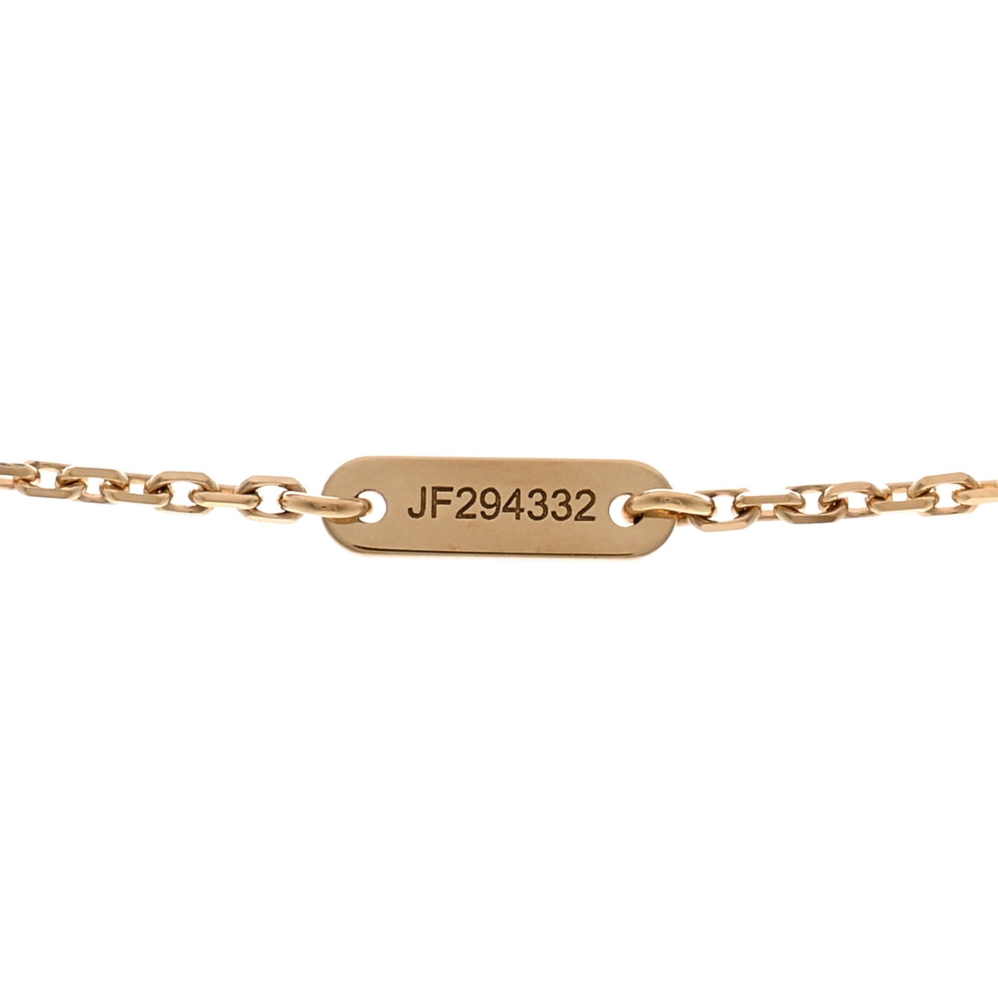 18K Yellow Gold Mother of Pearl Sweet Alhambra Pendant Necklace