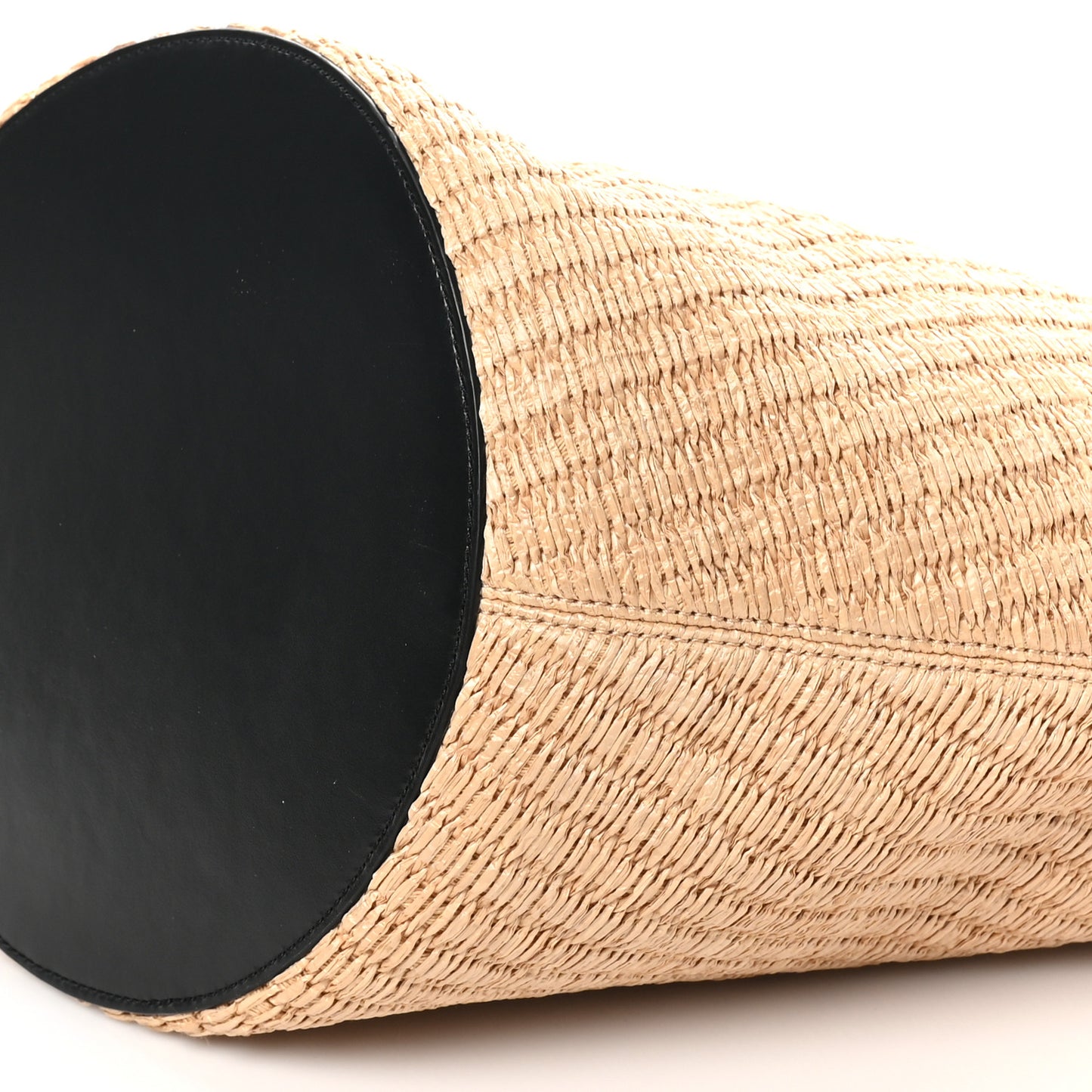 Raffia Calfskin The Bambola Ivory Black