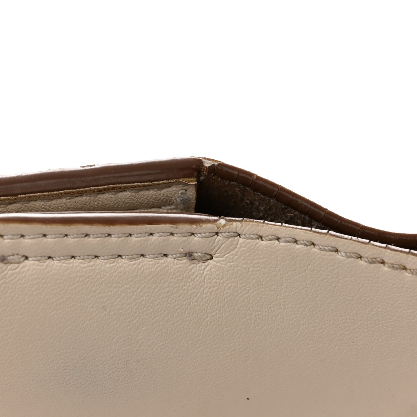 Eco Alter Nappa Perforated Logo Mini Crossbody Beige