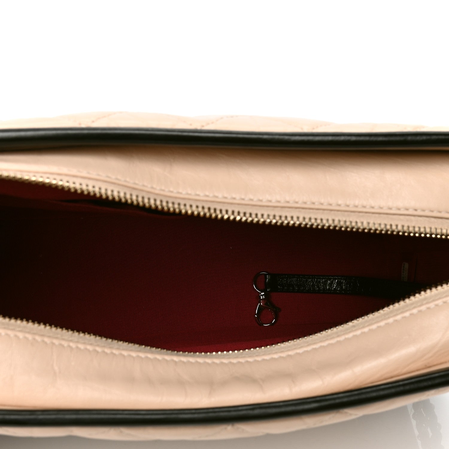 Chanel Aged Calfskin Quilted Medium Gabrielle Hobo Beige Black 4 of 4