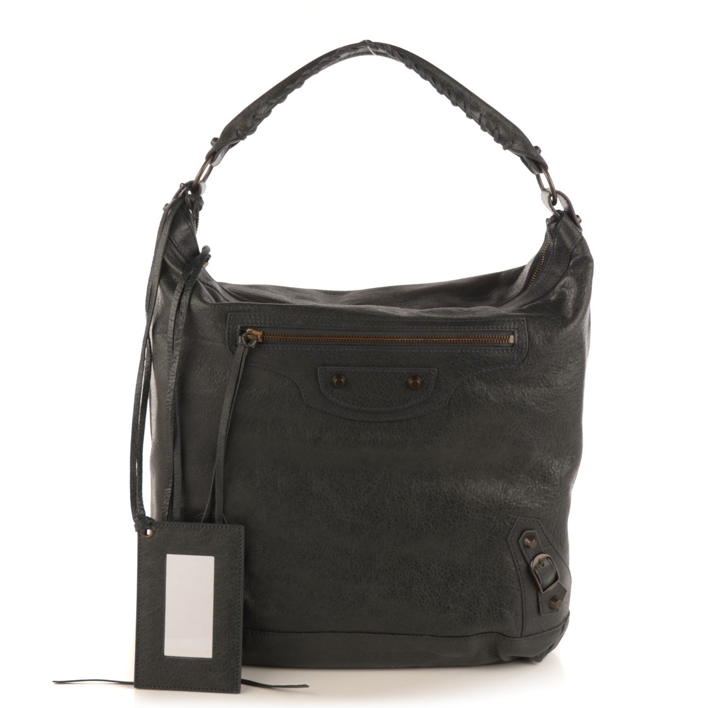 Agneau Classic Hardware Day Hobo Anthracite