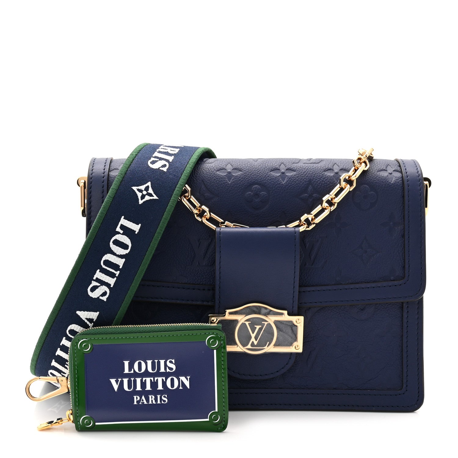 Louis Vuitton Empreinte Monogram Dauphine MM Blue Myrtle 1826172