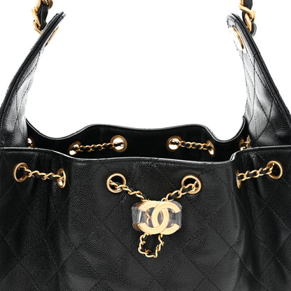 Chanel Caviar Quilted Small Chanel 25 Handbag Black 8 of 10