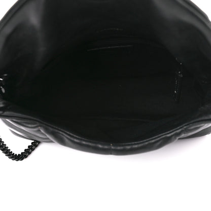 Saint Laurent Lambskin Quilted Monogram Monochrome Small Loulou Puffer Chain Satchel Black 5 of 15