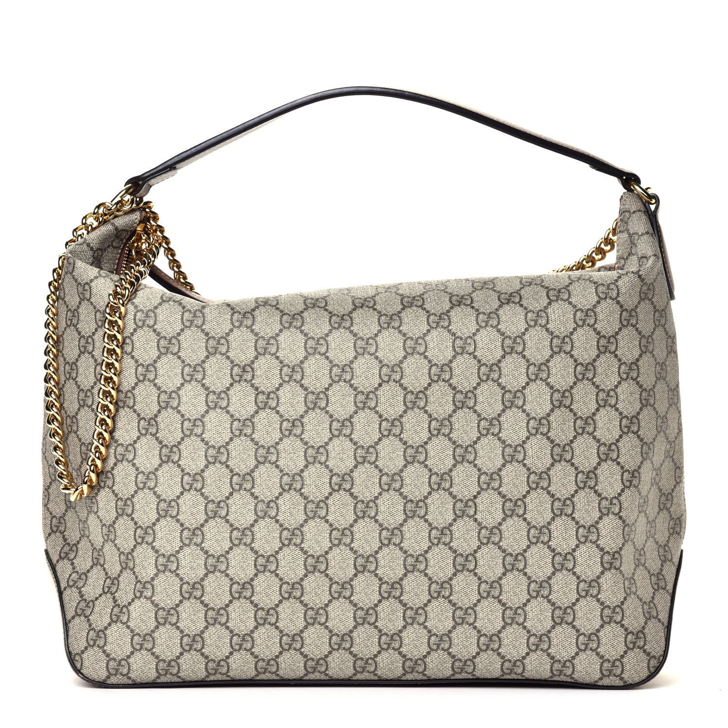 Gucci GG Supreme Monogram Large Linea A Hobo Light Brown 1 of 5