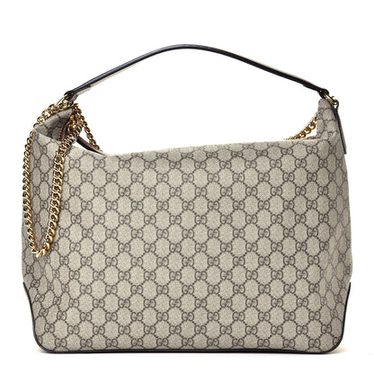 Gucci GG Supreme Monogram Large Linea A Hobo Light Brown 1 of 5