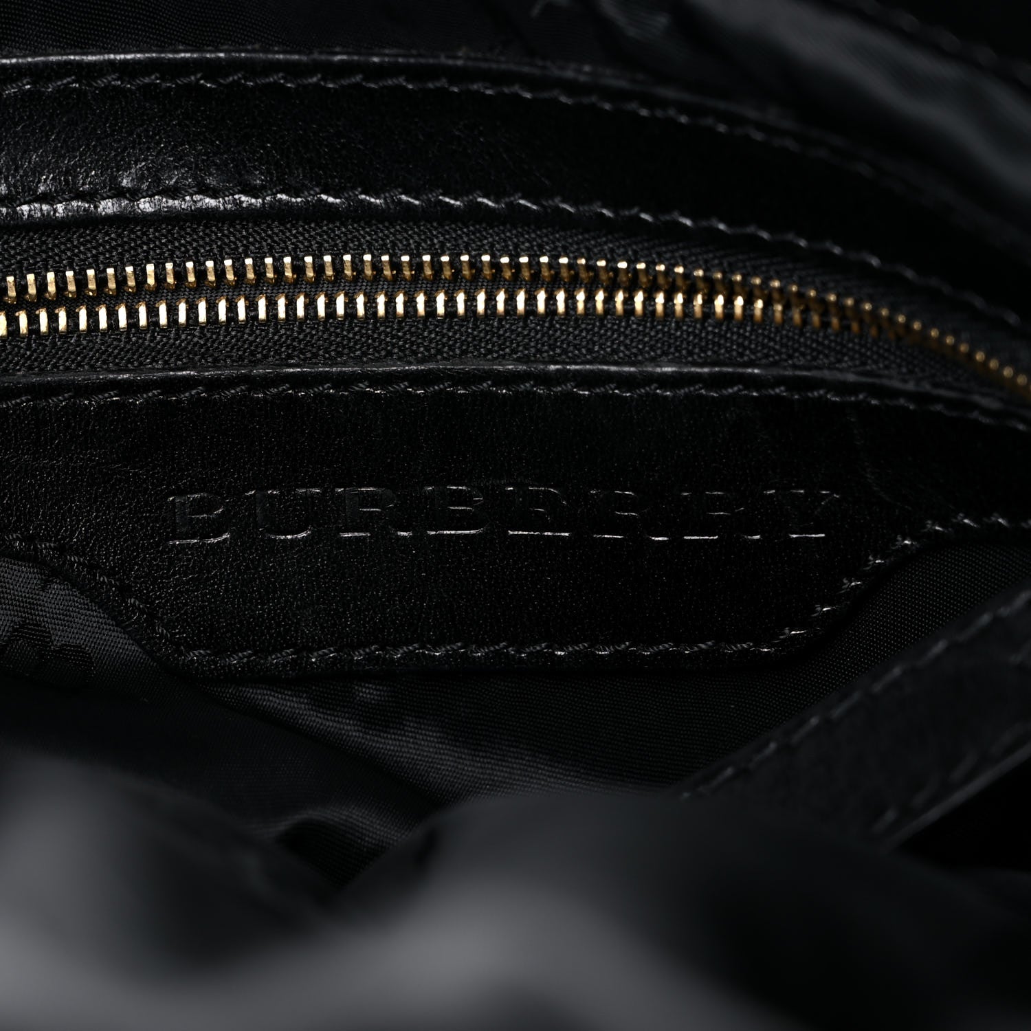 Burberry Soft Lambskin Bridle Calfskin Medium Gosford Hobo Black 8 of 26