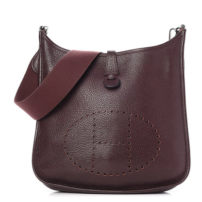 Hermes Taurillon Clemence Evelyne II PM Prune 1 of 7