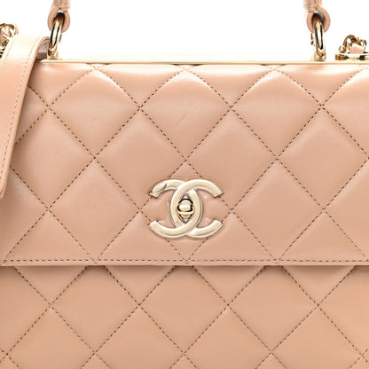 Chanel Lambskin Quilted Small Trendy CC Dual Handle Flap Bag Beige 8 of 12