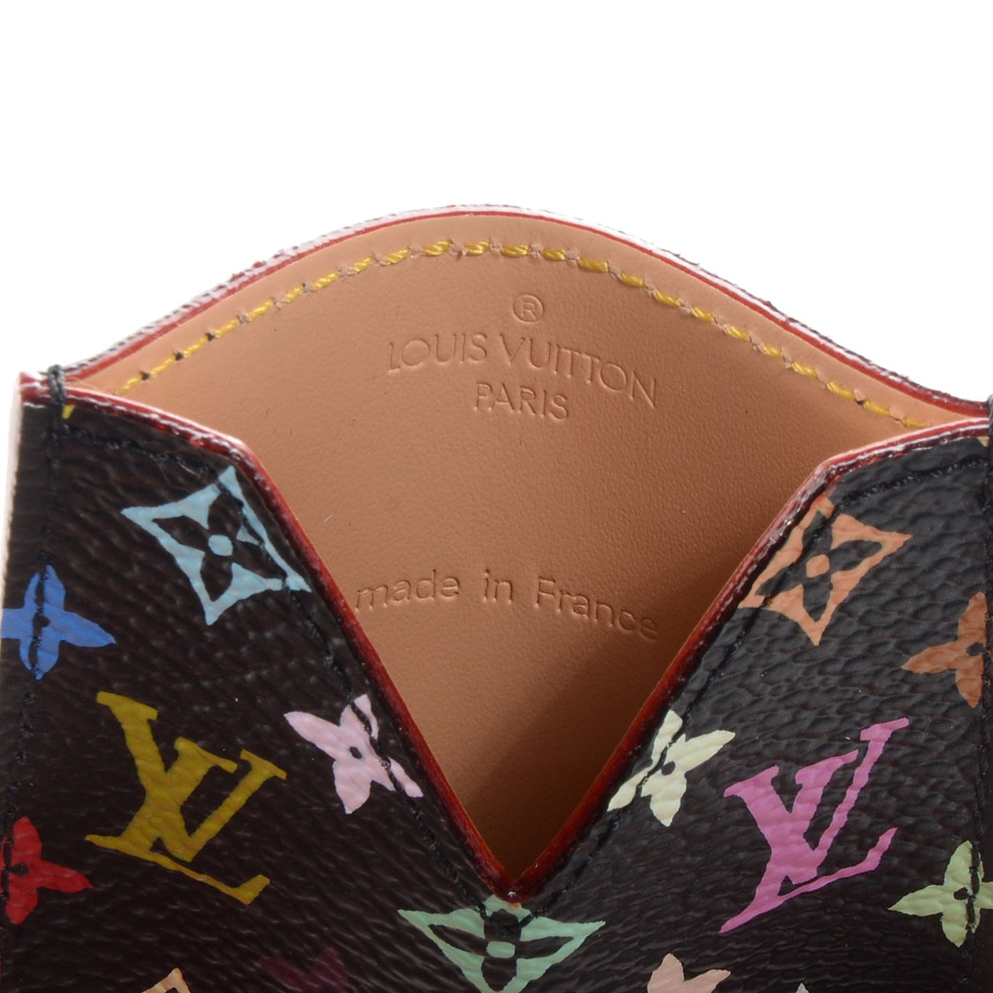 Monogram Multicolor Mirror and Case Pouch Black