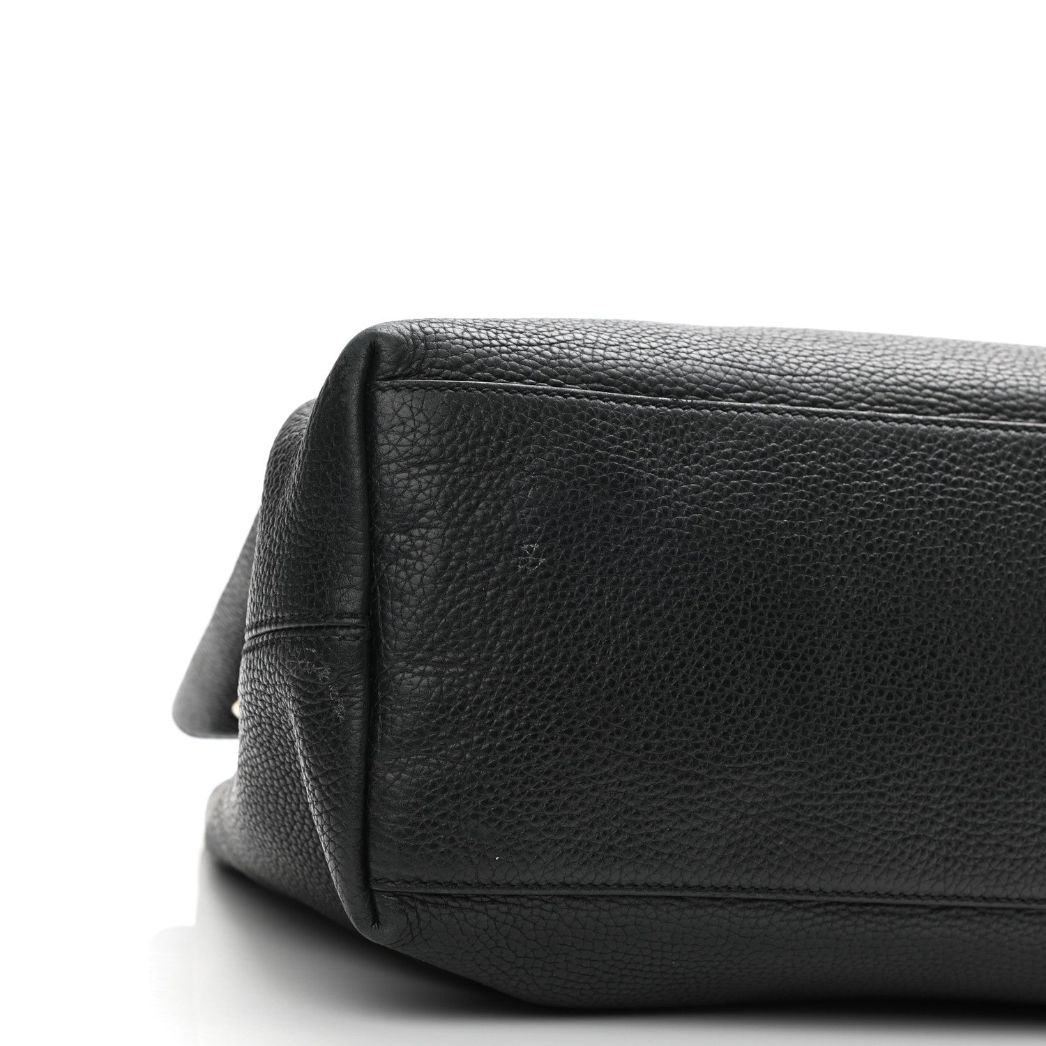 Gucci Pebbled Calfskin Medium Soho Chain Shoulder Bag Black 9 of 16