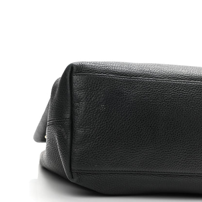 Gucci Pebbled Calfskin Medium Soho Chain Shoulder Bag Black 9 of 16
