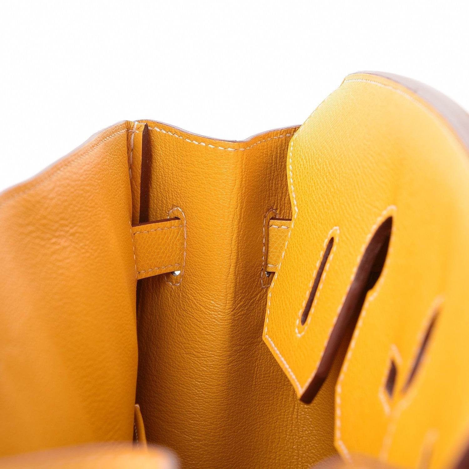 Hermes Epsom Horseshoe Birkin 35 Jaune 12 of 44