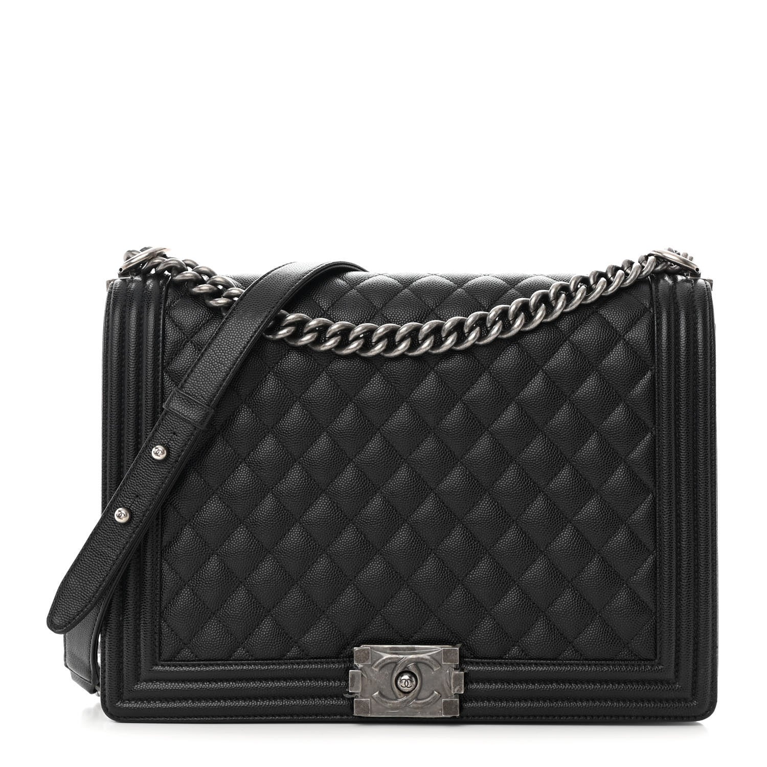 Chanel Caviar Quilted Large Boy Flap Black 1 of 14