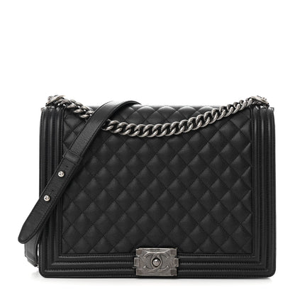 Chanel Caviar Quilted Large Boy Flap Black 1 of 14