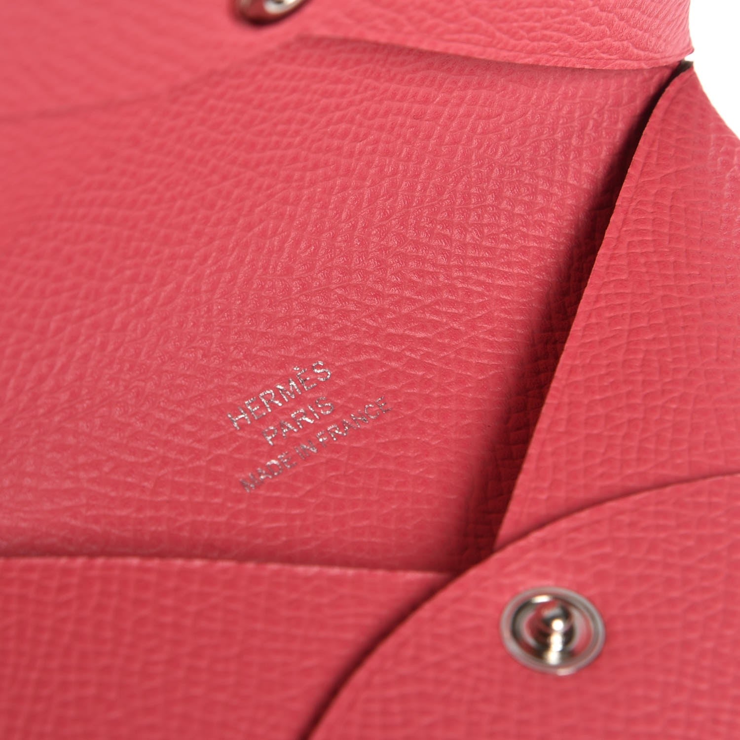Hermes Epsom Calvi Card Case Rose Azalee 6 of 10