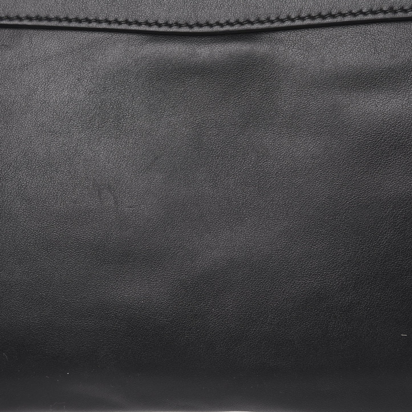 Soft Calf Studded Zip Pouch Black