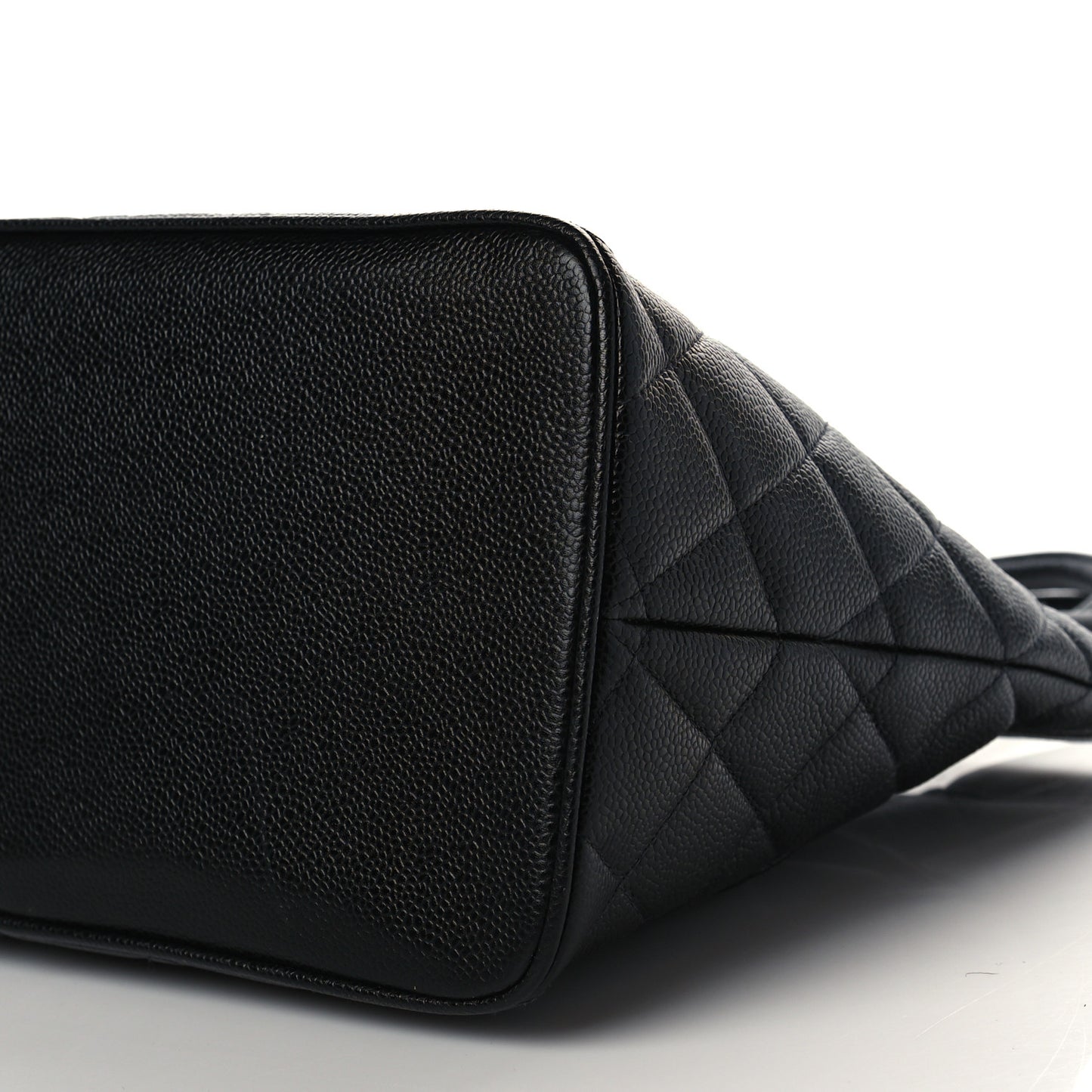 Caviar Quilted Medallion Tote Black