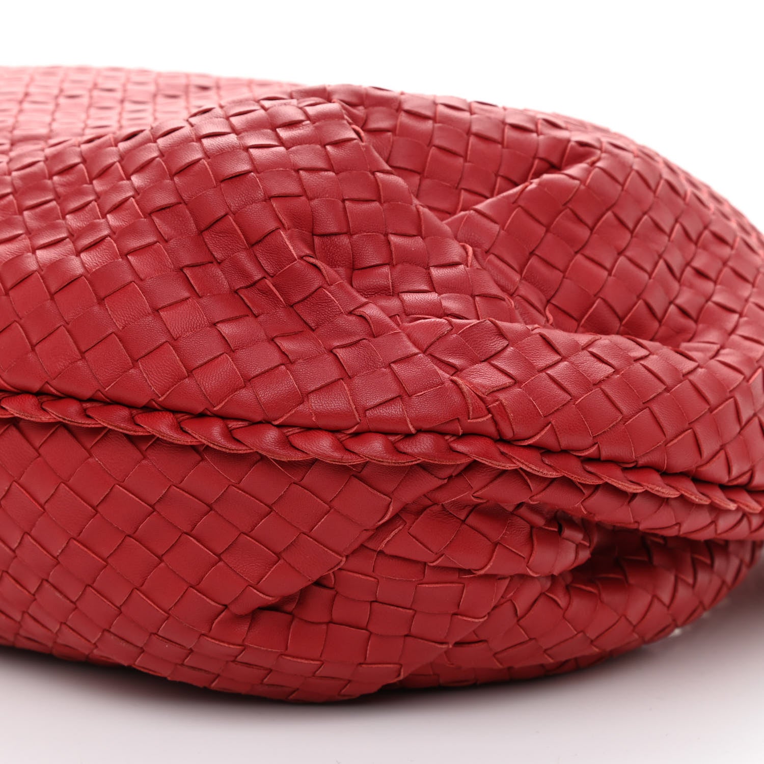 Bottega Veneta Nappa Intrecciato Large Belly Veneta Hobo Fraise 8 of 8