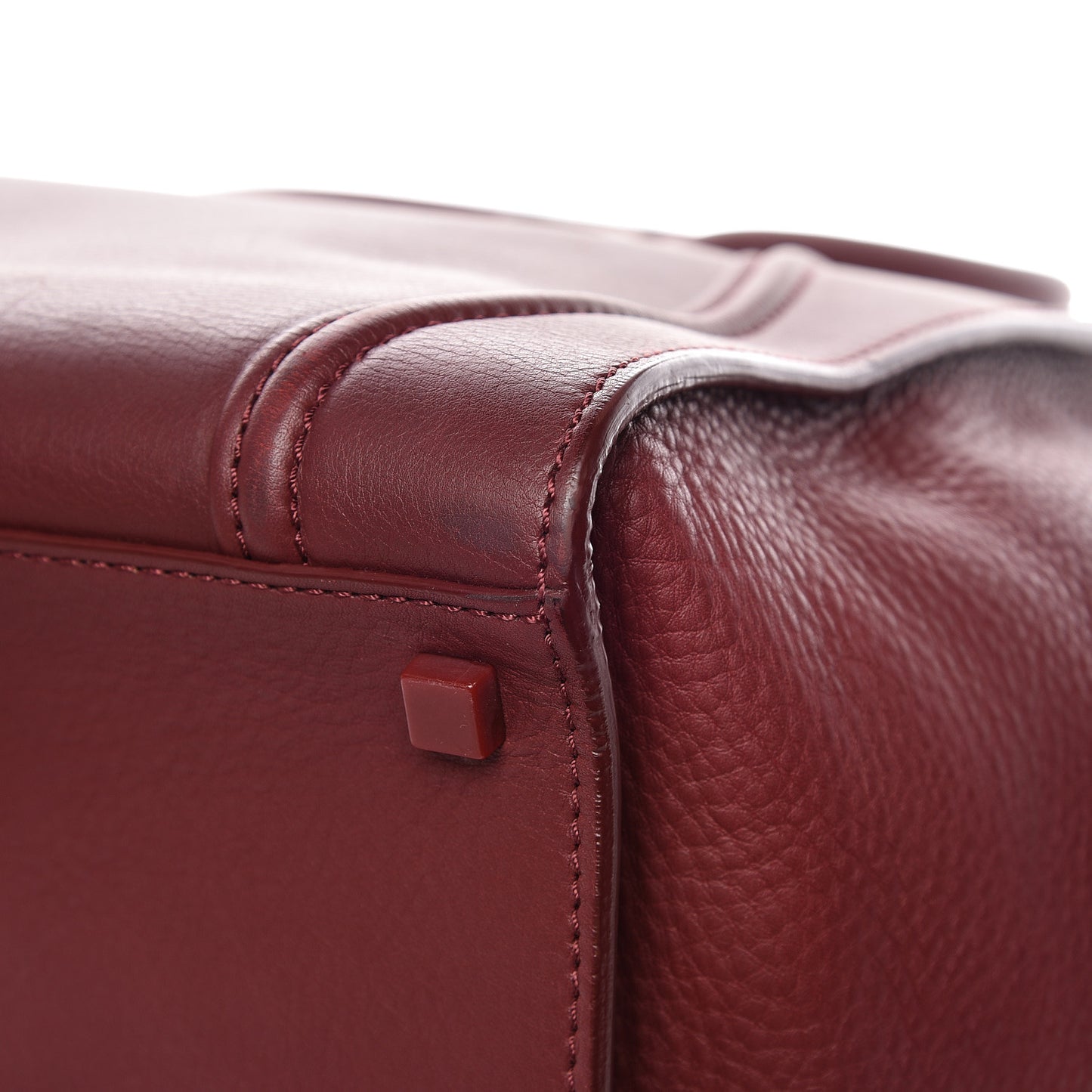 Supple Calfskin Medium Phantom Luggage Burgundy