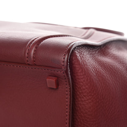 Celine Supple Calfskin Medium Phantom Luggage Burgundy 12 of 19