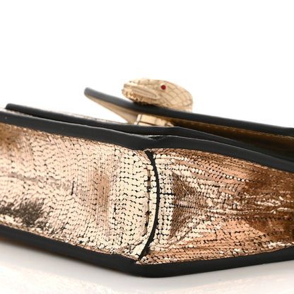 Bulgari Metallic Calfskin Serpenti Forever Micro Bag  Gold 10 of 11