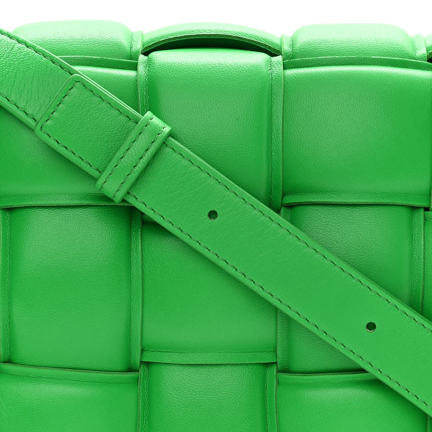 Bottega Veneta Nappa Maxi Intreccio Padded Cassette Crossbody Bag Grass 8 of 10