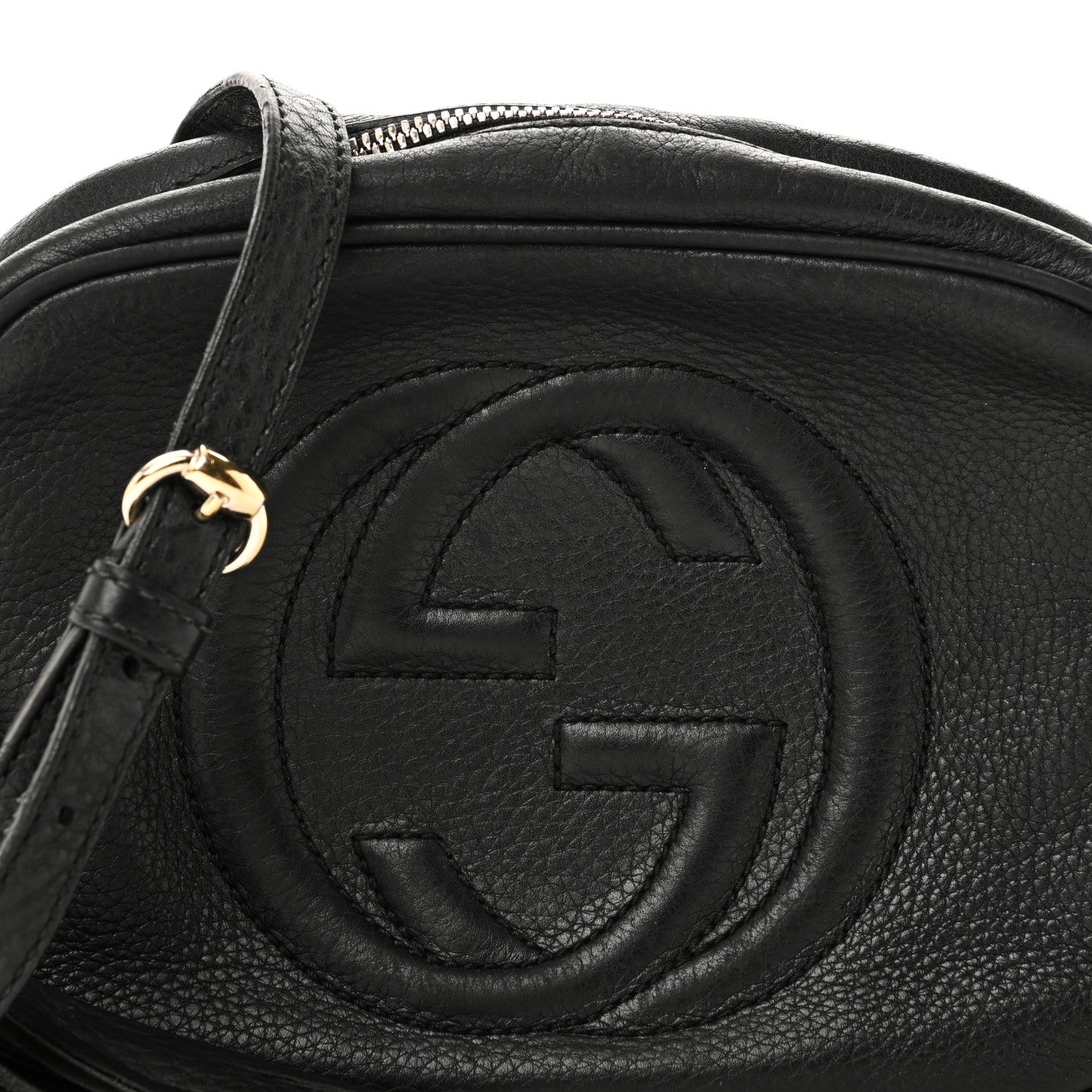 Gucci Pebbled Calfskin Small Soho Disco Bag Black 8 of 11