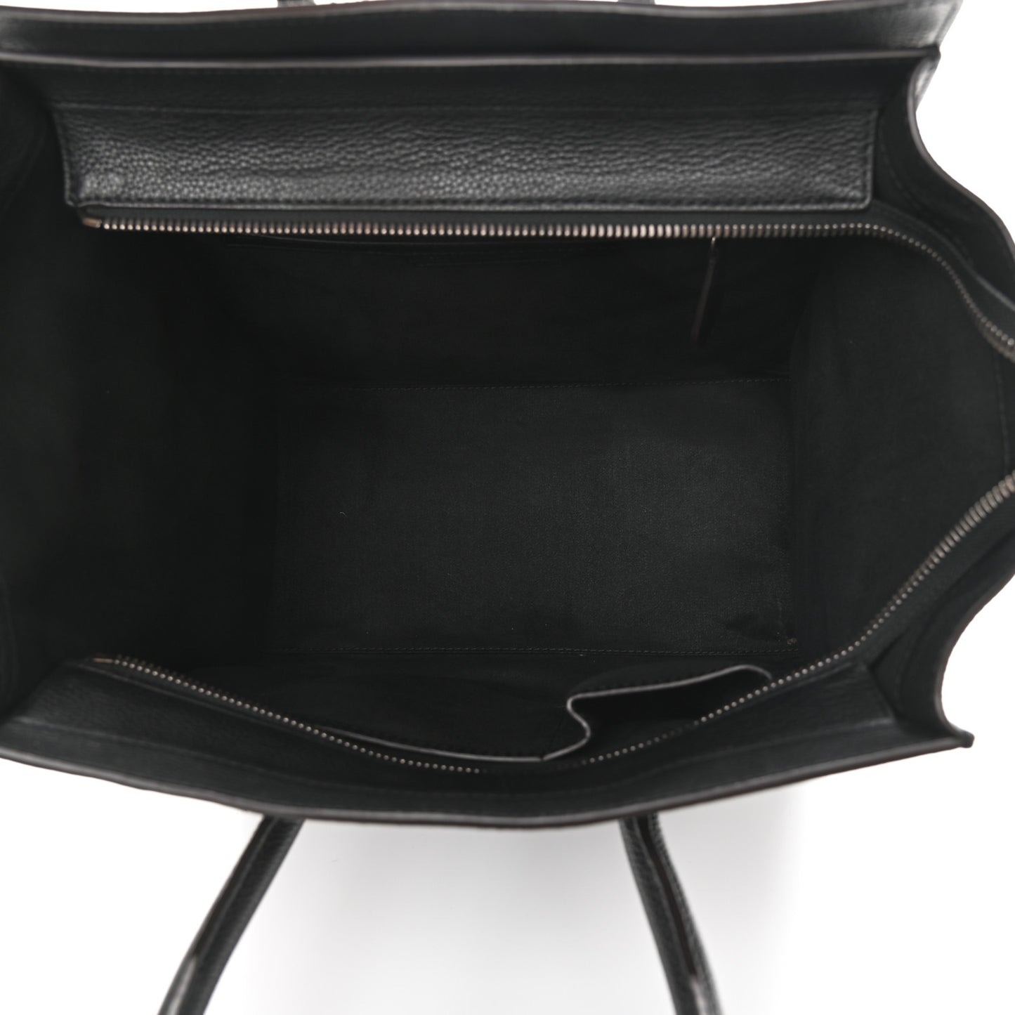 Drummed Calfskin Mini Luggage Black