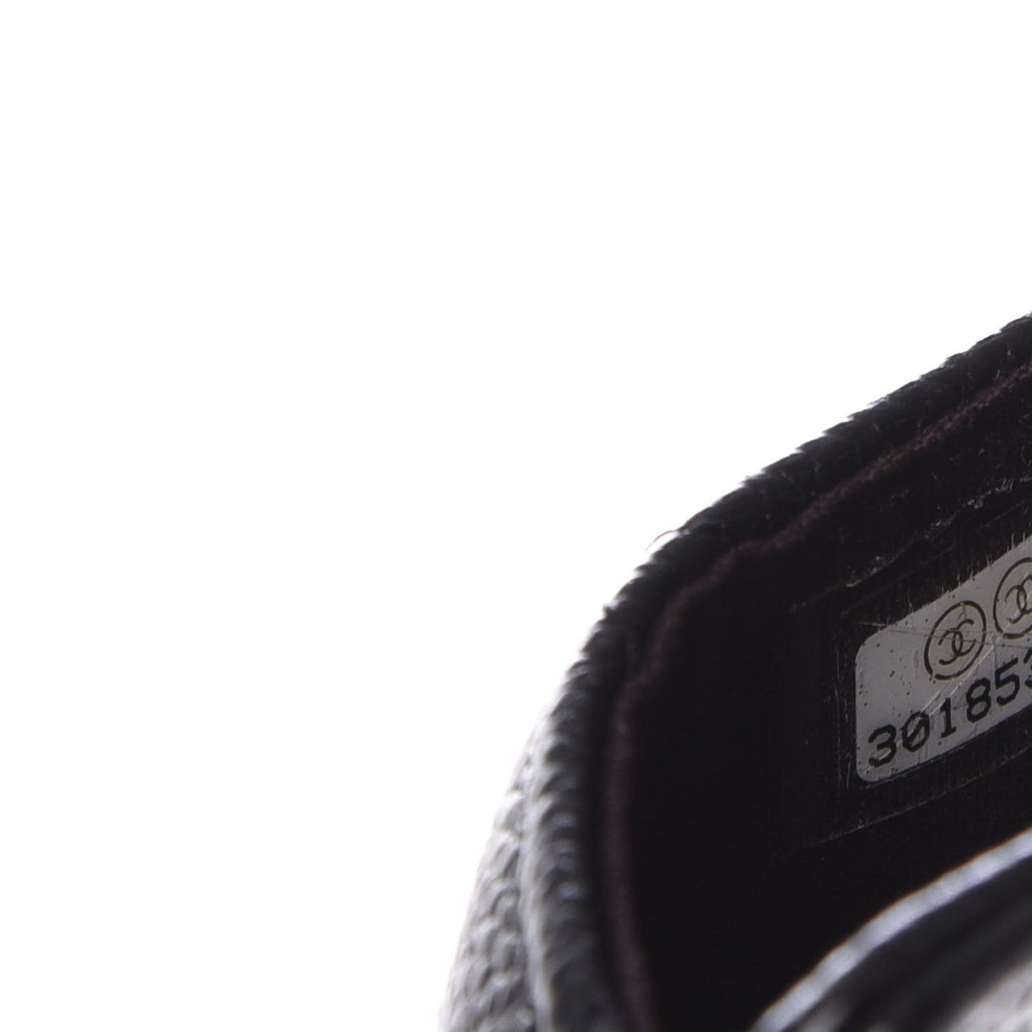 Caviar Quilted Card Holder On Chain Black