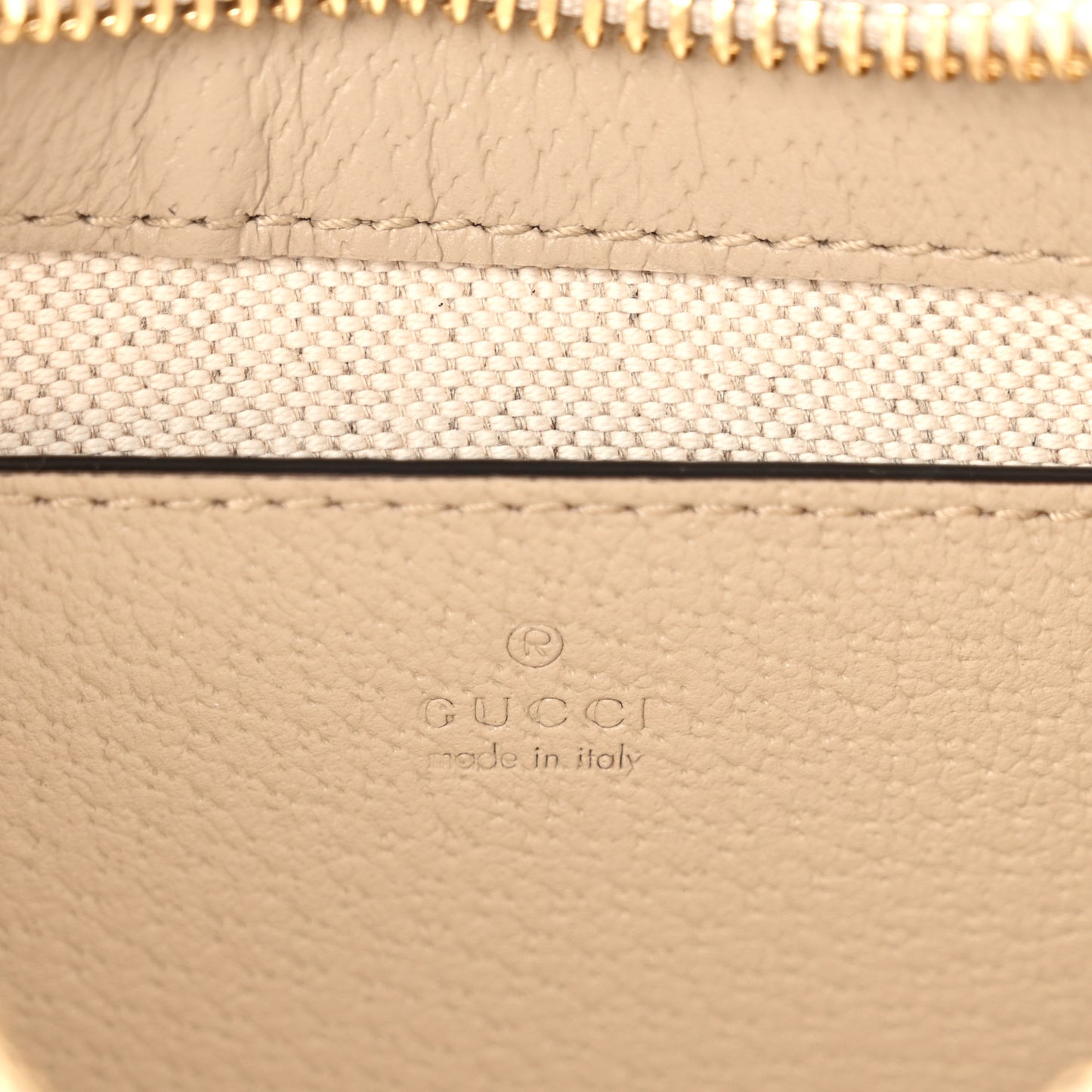 GG Supreme Monogram Textured Dollar Calfskin Web Mini Ophidia GG Handbag Beige Mystic White Oatmeal