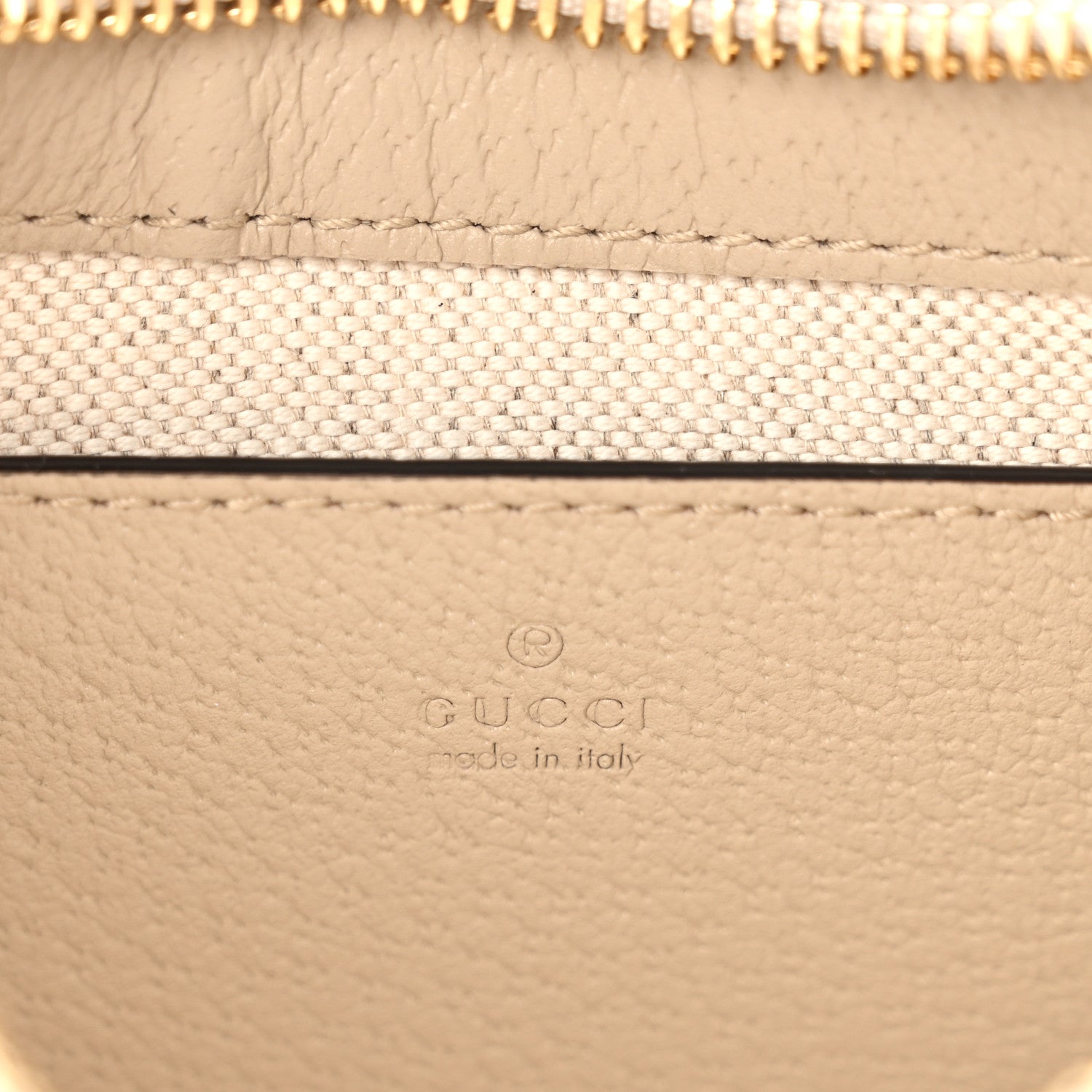 Gucci GG Supreme Monogram Textured Dollar Calfskin Web Mini Ophidia GG Handbag Beige Mystic White Oatmeal 6 of 11