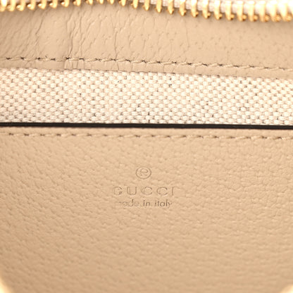 Gucci GG Supreme Monogram Textured Dollar Calfskin Web Mini Ophidia GG Handbag Beige Mystic White Oatmeal 6 of 11