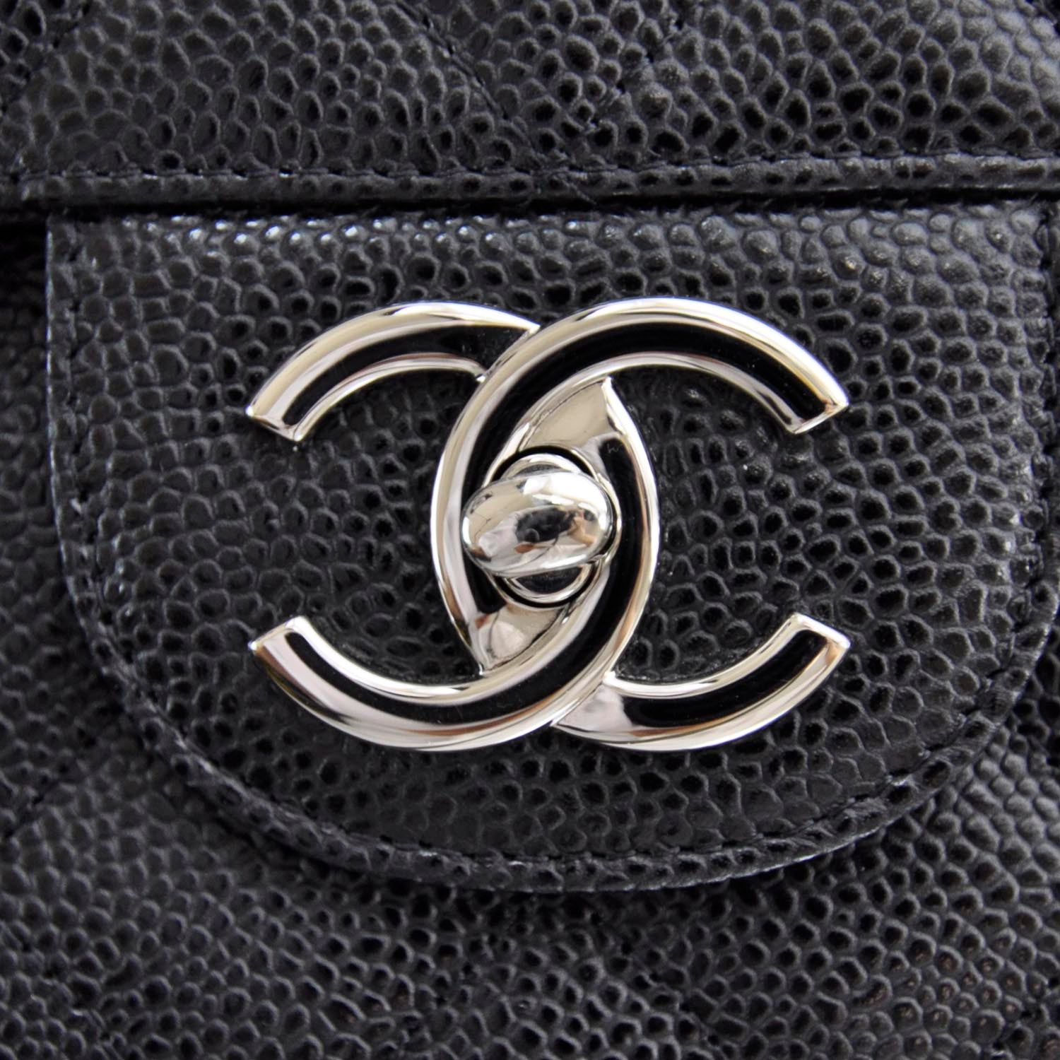 Chanel Caviar Quilted Maxi Double Flap Black 5 of 10