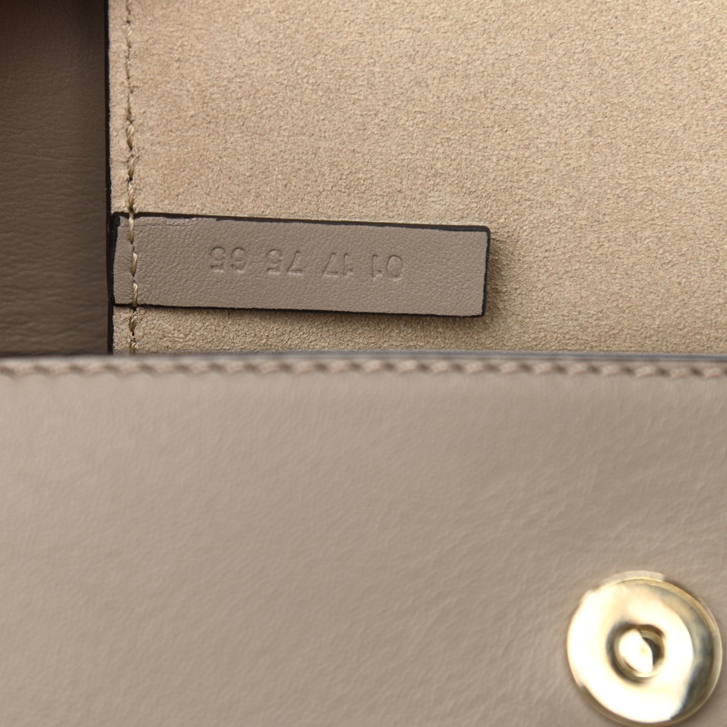 Chloe Suede Calfskin Mini Faye Shoulder Bag Motty Grey 7 of 12