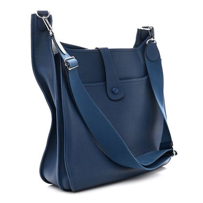 Hermes Taurillon Clemence Evelyne III TGM Bleu Obscur 3 of 10