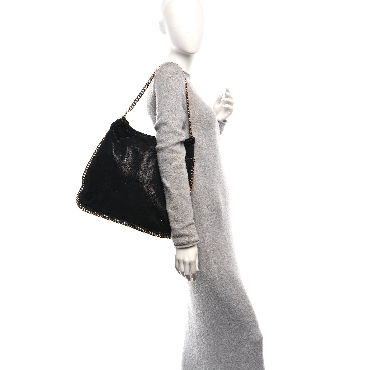 Stella McCartney Shaggy Deer Falabella Hobo Black 2 of 10